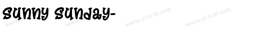 Sunny Sunday字体转换